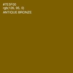 #7E5F00 - Antique Bronze Color Image